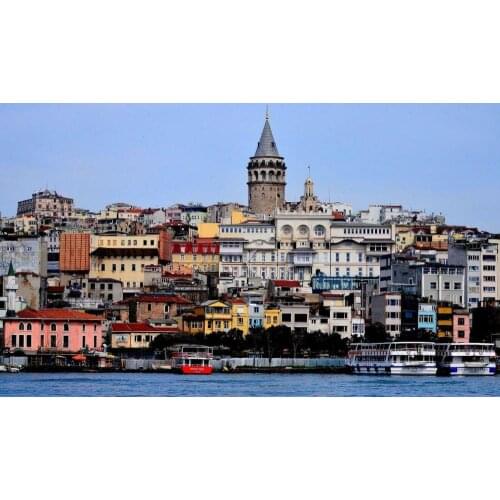 Turkey Instanbul City Galata Tower Giant Art print Silk poster Home Wall Decor