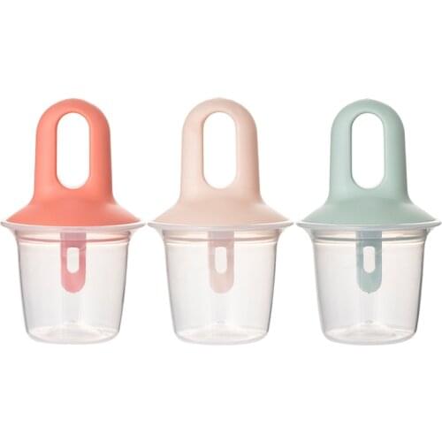 Hot Sale Silicone Mini Ice Pop Mold Ice Cream Ball Lolly Maker Popsicle Molds Baby DIY Food Supplement Tool Fruit Ice Cream Mold