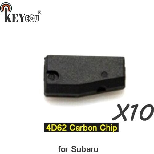 KEYECU 10x 4D62 Chip Transponder Remote key Chip Car key Carbon Chip for Subaru