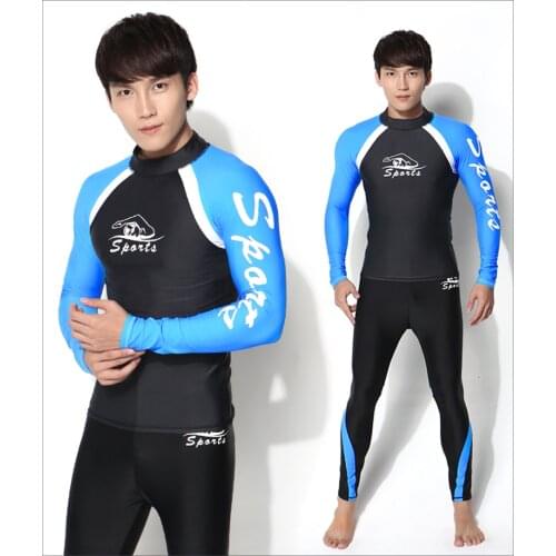 Thenice Split Snorkeling Scuba diving skin suits suntan proof UV-protection anti-UV wear Surfing Cycling Sports Swimming Clothes