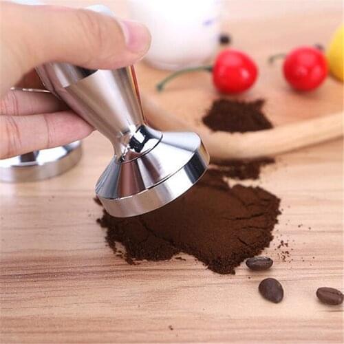 Kitchen 51mm Coffee Tamper Elasticity Adjustable Stainless Steel Aluminum Handle Pressure Hammer Accessories