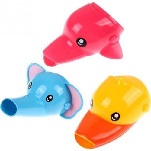 Cute Animal Sink Tap Toddler Extender Wash for Kids Children Hand Washing Bathroom Kitchen Water Faucet Extension