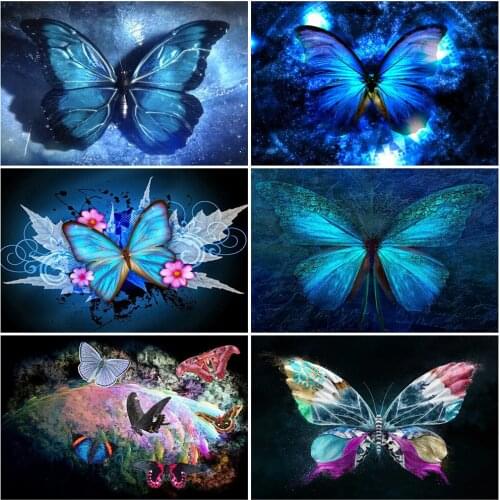 MomoArt Diamond Embroidery Animal Picture Of Rhinestones Diamond Painting Butterfly Cross Stitch Mosaic New Arrival Wall Decor