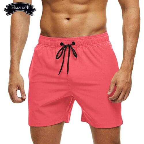 Mens Quick-Drying Breathable Beach Pants With Zipper Pockets And Mesh Swimming Trunks For Outdoor Running Sports Surf Shorts
