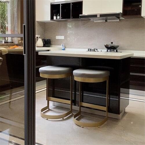 Nordic Bar Stools Modern Minimalist Home Kitchen Chair Bar Chairs Living Room Barstools Light Luxury Modern Chair Bar Stool Mc