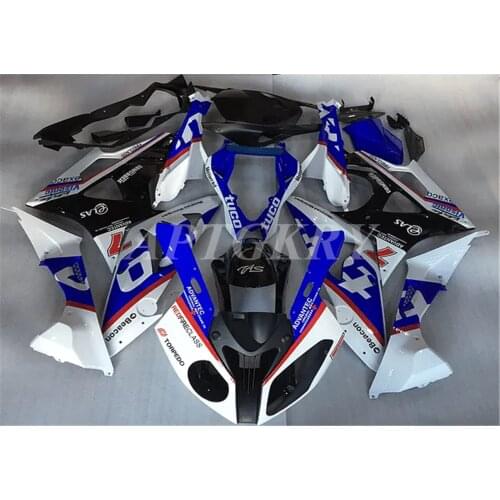 New ABS Plastic Shell Motorcycle Fairing kit Fit For BMW S1000RR 2009 2010 2011 2012 2013 2014 Bodywork set White Blue
