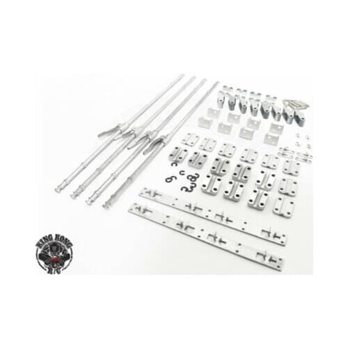 Full Metal Accessories Set KIT for Tamiya 1/14 RC Tractor Trailer Container Door D-T034