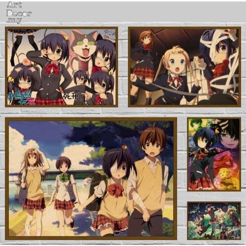 Love, Chunibyo & Other Delusions Chuunibyou Demo Koi Ga Shitai Retro Kraft Paper Movie Poster For Home Art Decoration Posters