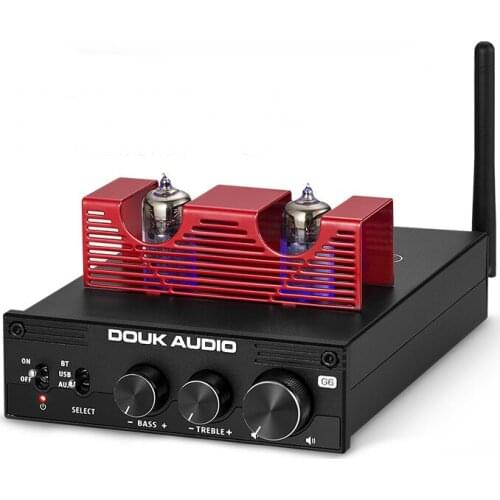 HiFi Bluetooth 5.0 Vacuum Tube Amplifier Digital USB DAC Stereo Audio Amp APTX-LL 160W*2，supported sampling rate: 24Bit / 192KHz