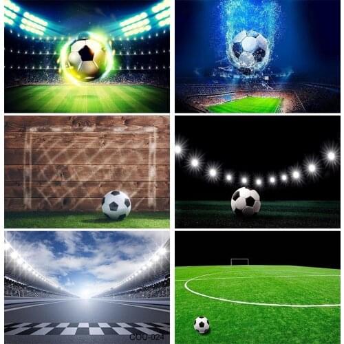 Football Field Backdrop Soccer Theme Birthday Party Vinyl Photography Backgrounds Photo Studio Baby Shower Banner Wall Poster