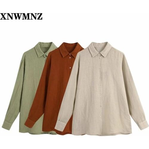 Льняные блузки XNWMNZ China At AliExpress