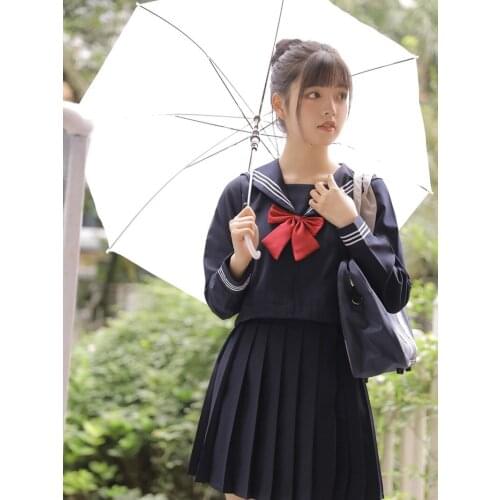 Japanese JK Uniform Skirt College Style Suit Cyanosis SEMBEM Suit Kansai Lapel Bad Sailor Suit Student Uniform Business Attire