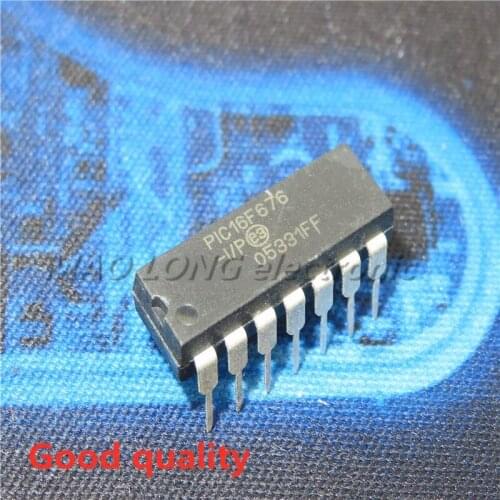 10PCS/LOT PIC16F676-I/P DIP14 PIC16F676 DIP PIC16F676-IP DIP-14