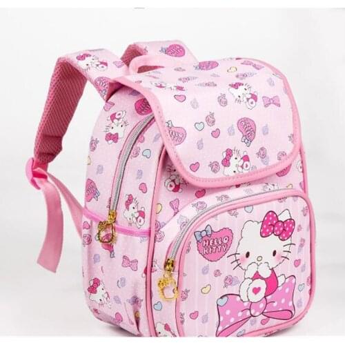 2021 Cartoon Backpacks Cute Kitty Backpack High Quality PU Pink School Bag Travel Bag For Girls Gift