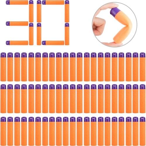 30-60Pcs Darts For Nerf Mega 9.5cm Sniper Darts Bullets Mega Foam Refill Darts Big Hole Head Bullets for N-Strike Mega Series