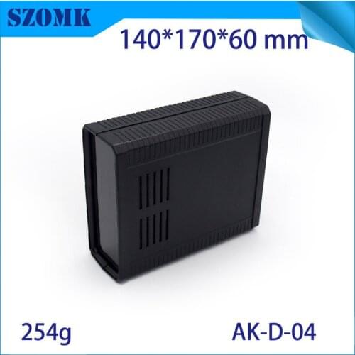 4 pcs, 140*170*60mm desktop plastic instrument housing enclosure for electronics pcb design szomk plastic equipment control box