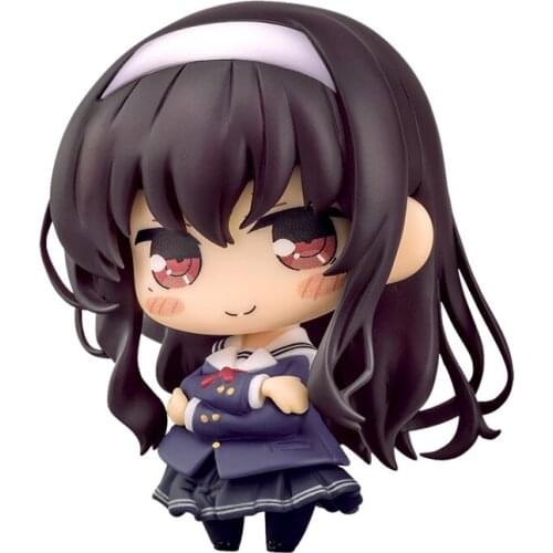 7Cm How To Raise a Boring Girlfriend Kasumigaoka Utaha Kawaii Anime Figure Q Version Japanese Action Figure Hand-Made Toy