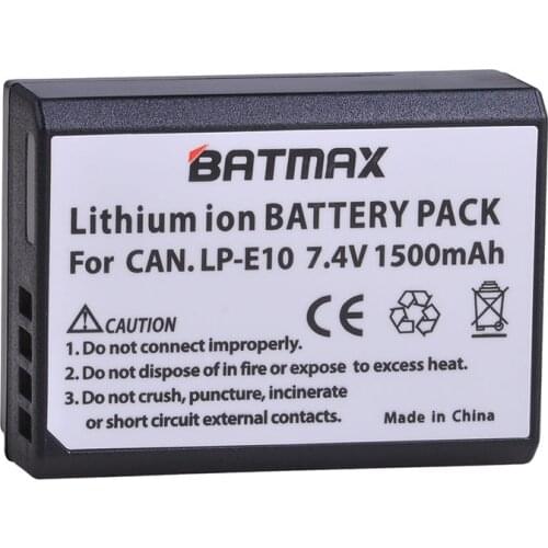 LP-E10 LP E10 LPE10 Digital Camera Battery for Canon EOS 1100D 1200D 1300D Kiss X50 X70 X80 Rebel T3 T5 T6 L15 Cameras