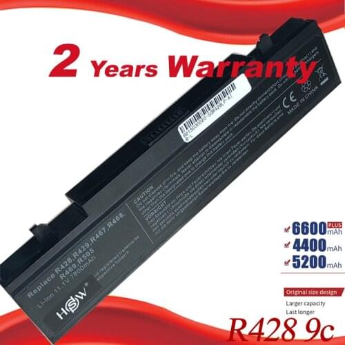 Laptop battery For SamSung AA-PB9NC6B AA-PB9NS6B AA-PB9NC6W AA-PL9NC6W R428 R429 R468 NP300 NP350 RV410 RV509 R530 R580 R528 9c