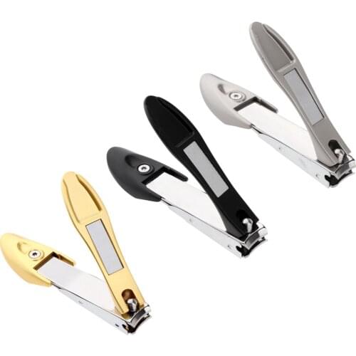 Perfeclan Professional Nail Clipper Stainless Steel Toenail Cutter Manicure Trimmer with Nail Files & Catcher Dead Skin Trimmer