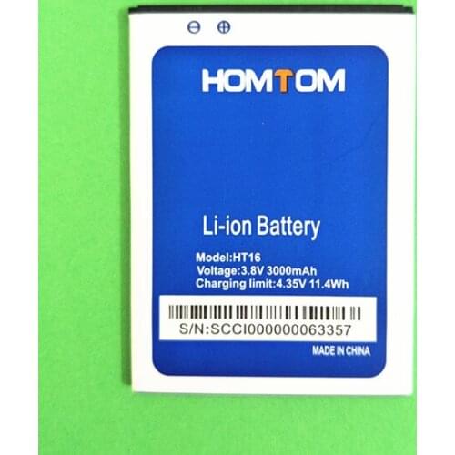B-TAIHENG New for HOMTOM HT16 Battery Large Capacity 3000mAh Backup Battery Replacement For HOMTOM HT16 Pro Smart Phone