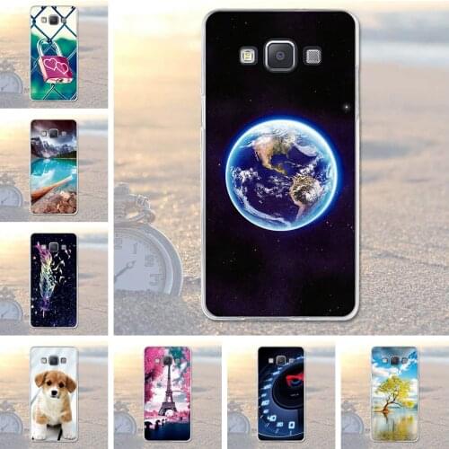 For Samsung Galaxy A5 2015 A500 A500F A500H Phone Cases Soft Silicone Scenery Painted Back Cover For Samsung Galaxy A5 Skin Capa