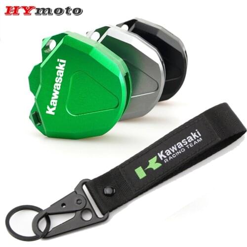 For Kawasaki Ninja250 Ninja400 Ninja650 Z1000 Z800 Versys650 KLE650 Zzr 400 1200 Key Cover Protective Shell& Embroidery Keychain