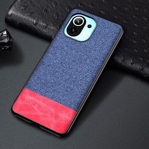 Phone Case For Xiaomi MI 10 Pro 8SE Mix 3 Play 9 SE CC9 CC9E A3 Lite 9T 11 Pro Leather Cloth Fabric Finish Back Protective Cover