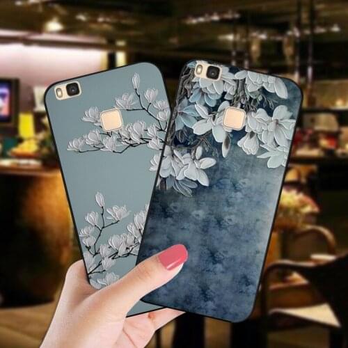 3D Emboss Silicone Cover For Huawei P9 P10 Lite P9 P10 Plus Peony Coque Shell Case For Huawei Mate RS 10 Lite 10 Pro