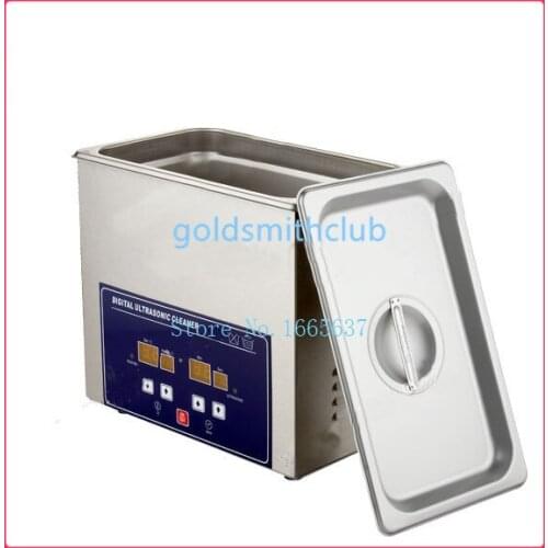 6.5L Digital Ultrasonic Cleaner with Heater, Digital Heating, jewelry tools, Dental lab cleaner, cleaning tools for glass/Coins