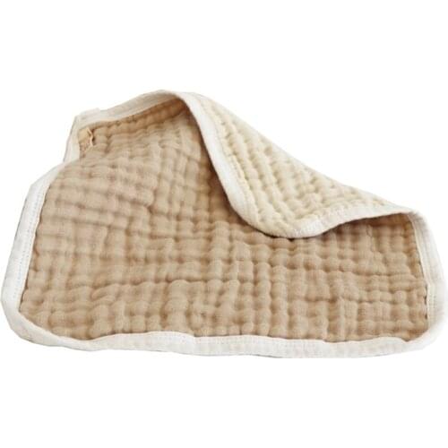 Cotton Square Muslin Baby Towels 6Layers Handkerchief Newborn Baby Nursing Towel 69HE