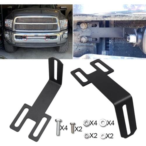 For Dodge Led Light Bar Mount Bracket Hidden Bumper Grille Ledbar Mounting Brackets for 2003-2019 Dodge Ram 2500 3500
