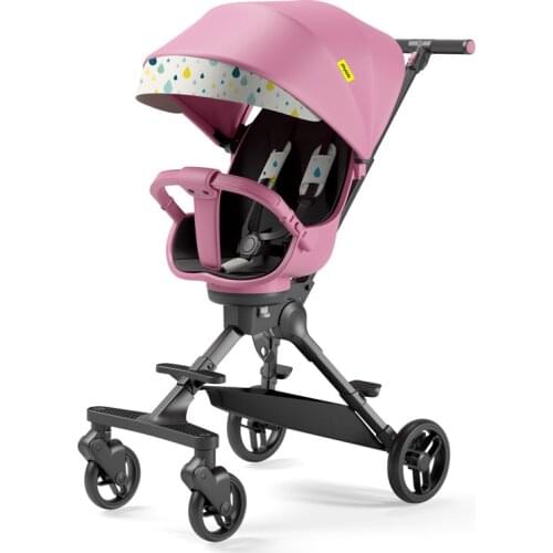 360 Degree Roate Light Stroller High Landscape Carriage Folding Two-way Kid Cart