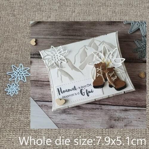 XLDesign Craft Metal stencil mold Cutting Dies 2pcs flowers decoration scrapbook die cuts Album Paper Card Craft Embossing