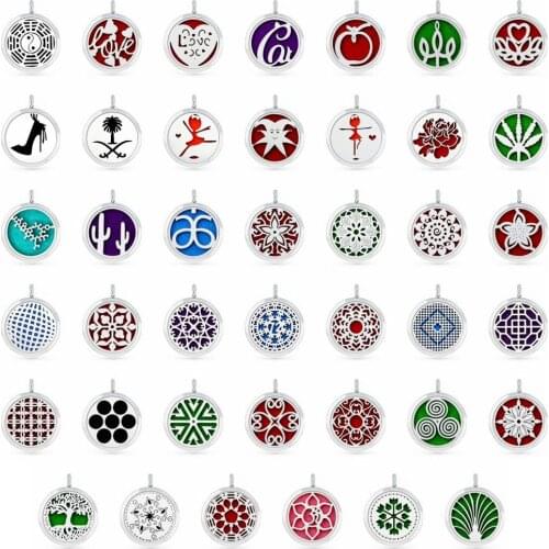 Trendy New arrivals 30mm Aromatherapy locket essential oil Diffuser Locket pendant fit necklace Free 5pcs pads