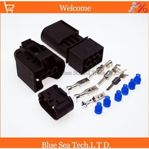 3 Pin 3.5mm male and female Auto waterproof electrical connector,3.5mm ABS Sensor plug for BMW car etc