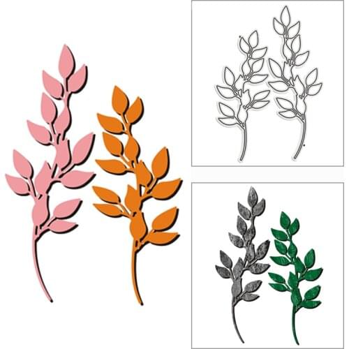 New 2021 Fine Banyan Leaves Plant Metal Cutting Dies for DIY Scrapbooking and Card Making Decorative Embossing Craft No Stamps
