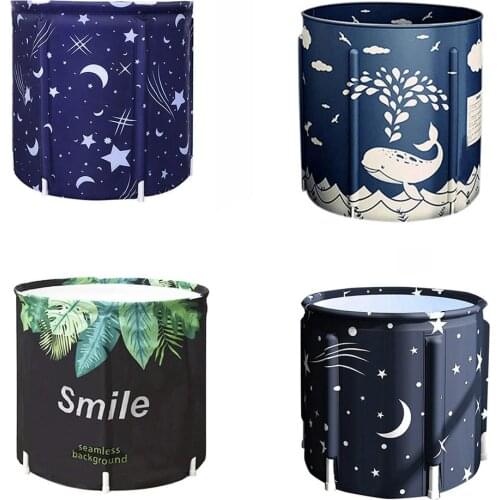 HOT Portable Bathtub Folding Bath Bucket Foldable Large Adult Tub Baby Swimming Pool Insulation Family Bathroom SPA Tub