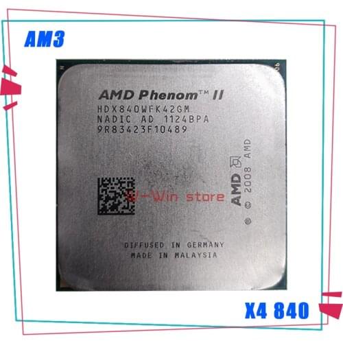 AMD Phenom II X4 840 2M 3.2G Socket AM3 938-pin Desktop CPU X4-840 HDX840WFK42GM Desktop