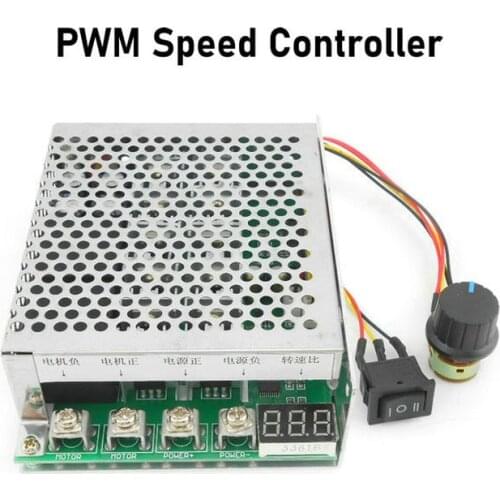 100A 5000W Reversible Motor Speed Controller High Quality PWM Control Soft Start DC10-55V Forward/reverse Rotation Dual Relay