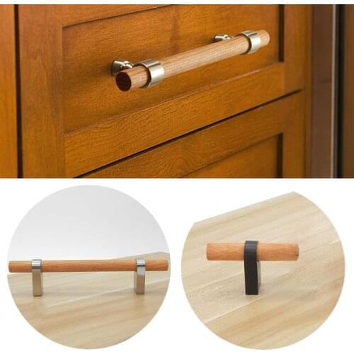 Solid Wood Handles For Furniture Bronze In Cabinet Pulls And Modern Black Kitchen Doors Drawer Kids Gold Adjustable Knobs