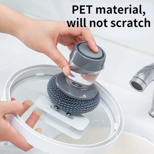 Cleaner Kitchen Rust Pot Pans Cleaning Scrubber Steel Rust Remover Scraper Brush Kit Metal Soap Scrub Brush Utensil Steel Wire