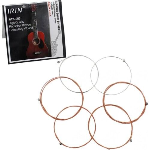 Guitar Strings A103 0.012-0.053 Inch Phosphor Bronze Acoustic Guitar Strings Classic Acoustic Folk Guitar Parts Accessories