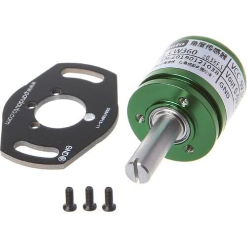 Angle Sensor Hall Effect Potentiometer Analog Transducer Rotation Displacement Non Contact Instrument DC 5V