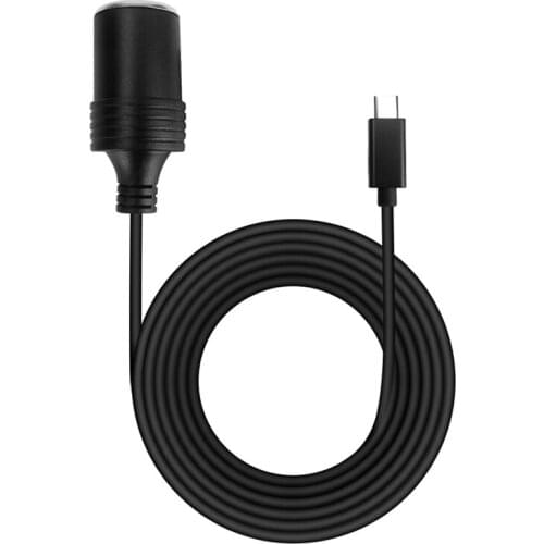 USB C PD 45W 15V/3A Type C Male to Cigarettes Lighter Socket Female Converter Adapter Cable