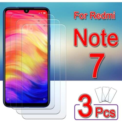 3 pcs redmi note7 glass protective for xiaomi readme note7 Screen Protector Tempered Glas note 7 pro 7s note7s note7pro 9H film