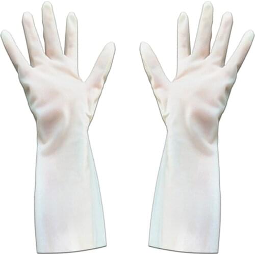 1 Pair Of Rubber Gloves Hands Protector For Kitchen Cleaning Dishwashing
