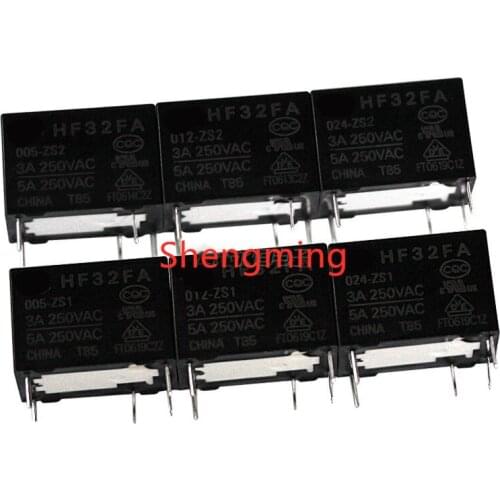 10pcs HF32FA JZC-32FA-005-ZS1 JZC-32FA-012-ZS1 JZC-32FA-024-ZS1 JZC-32FA-005-ZS2 JZC-32FA-012-ZS2 JZC-32FA-024-ZS2 5pins Rleay