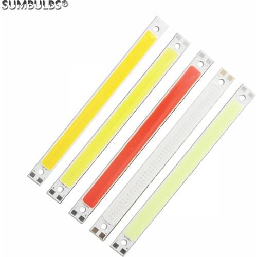 120*10mm 12V DC Input LED COB Strip Chip Bulb Light Source for Wall Solar DIY Night Lamp