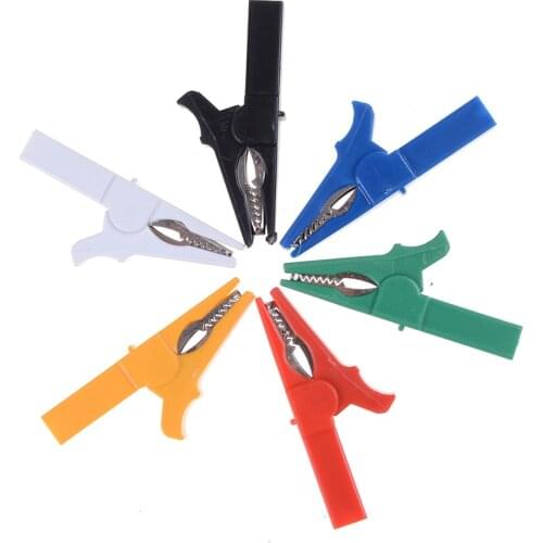 2PCS Battery Test Clip 55MM HV Alligator Clip For Banana Plug 4mm Multimeter Pen Cable Probes Crocodile Clip